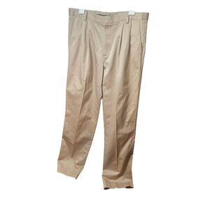 Dockers Mens Pleated Classic Fit Khaki Pants W36 L36 100% Cotton
